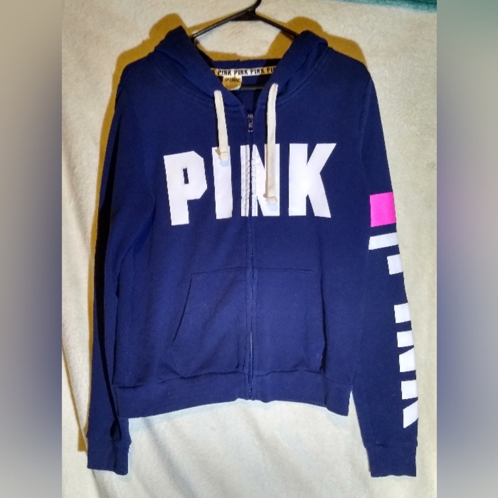 PINK brand Women's Zip Up Hoody. Size L